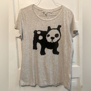 H&M Graphic T-Shirt with Black Frenchie Dog